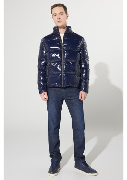 ALTINYILDIZ CLASSICS Erkek Lacivert Standart Fit Normal Kesim Soğuk Geçirmez Casual Mont fiyatları