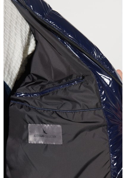 ALTINYILDIZ CLASSICS Erkek Lacivert Standart Fit Normal Kesim Soğuk Geçirmez Casual Mont indirimleri