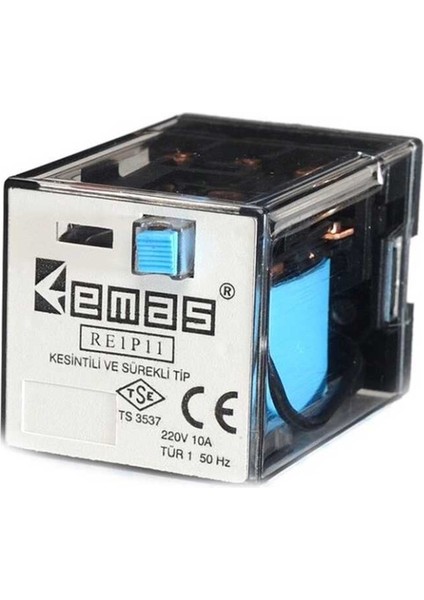 RE1P11DC110 Re1 110VDC 3 Kontak 3 Kontak 11 Pin Endüstriyel Röle