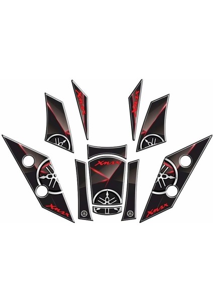Yamaha Xmax 2018 - 2022 Uyumlu Tank Pad Set 002