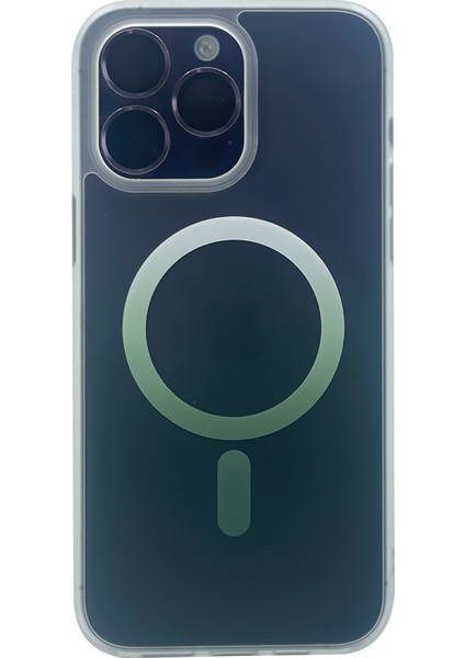 Apple iPhone 13 Pro Uyumlu Nettech Transparan Magsafe Seri Arka Koruma Kılıf