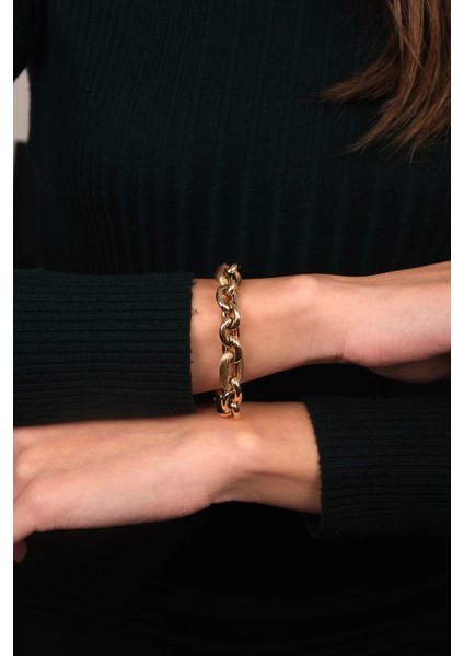 Güzide 14 Ayar Altın Halka Zincir Bileklik fiyatları