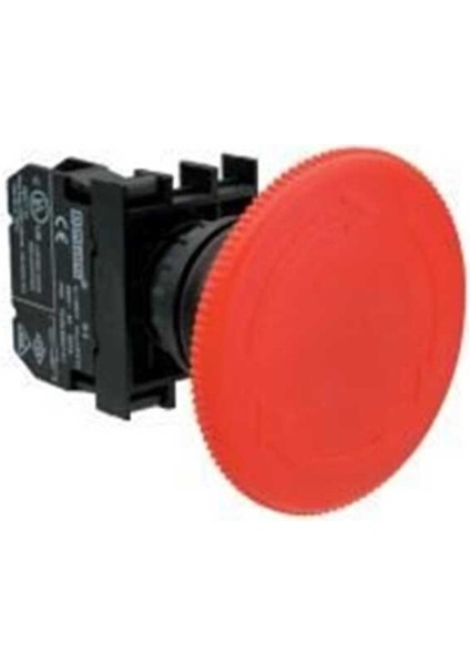 B200E60 B Serisi Plastik 1nc Acil Stop 60 mm Çevirmeli Kırmızı 22 mm Buton