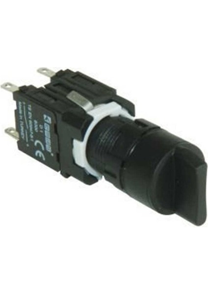 D101YS30 D Serisi Plastik 2no (Iı-0-I) 60° Seçici Yuvarlak Kalıcı 16 mm Buton