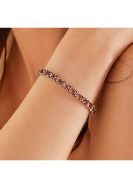 ​gümüş Kare Zultanit Taşlı Kadın Bileklik modelleri