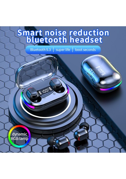 K10 Tws Bluetooth Kulaklık LED Oyun Kablosuz Kulaklık Mic ile Spor Hifi Kulaklık Bluetooth 5.3 Kablosuz Kulaklık (Yurt Dışından) modelleri