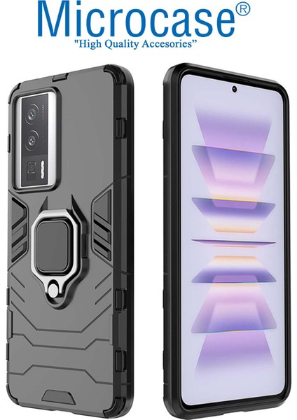 Xiaomi Redmi K60 / K60 Pro Batman Serisi Yüzük Standlı Armor Kılıf - Siyah AL3349 fiyatları