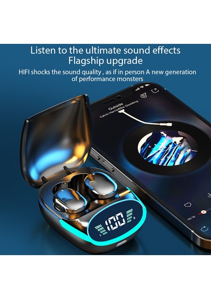 Happy World Shopping TG06 Kablosuz Bluetooth Kulaklık Tws Kulaklık Hıfı Bas Stereo Mic ile Kulaklık Dokunmatik Kontrol Kulak Kulaklık Tüm Akıllı Telefon Için (Yurt Dışından)