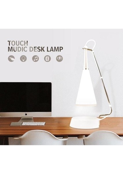 Dokunmatik Sensör LED Masa Lambası Bluetooth Hoparlör USB Şarj Edilebilir Masa Lambası LED Çalışma Okuma Kitap Işıkları Ev Yatak Odası Aydınlatma Için | LED Masa Lambaları (Yurt Dışından) modelleri