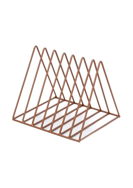 Üçgen Bookend Ferforje Masaüstü Depolama Raf Raf Dosya Ofis Raf Organizatör Tutucu Kırtasiye Masası Aksesuarları | Bookends (Yurt Dışından)