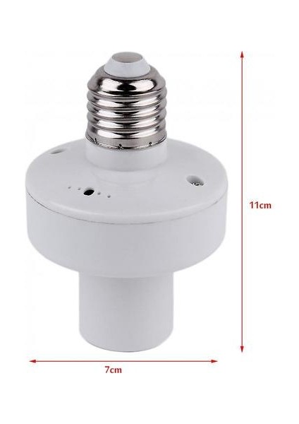 E27 Vida Kablosuz Uzaktan Kumanda Işık Lambası Ampul Tutucu Baz Cap 220 V (Yurt Dışından)