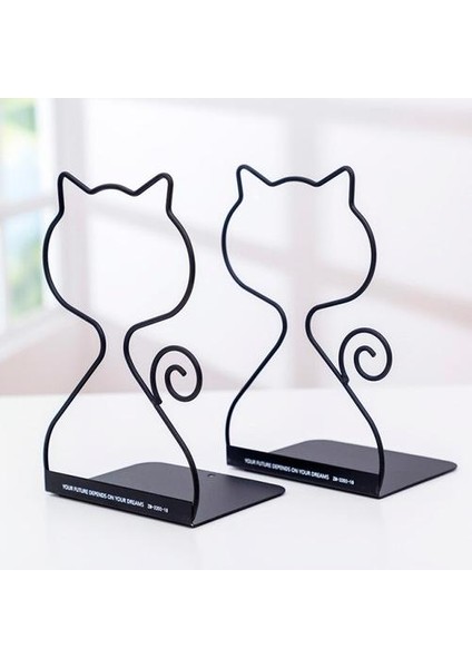 2 Adet / Çift Metal Kitap Tutucu Masaüstü Bookends Masası Organizatör Standı Raf Ofis Okul Kırtasiye | Bookendends (Yurt Dışından)