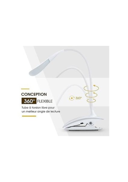 Lambalar USB 15 LED Kitap Işık Dim Masa Masası Lambası (Yurt Dışından)