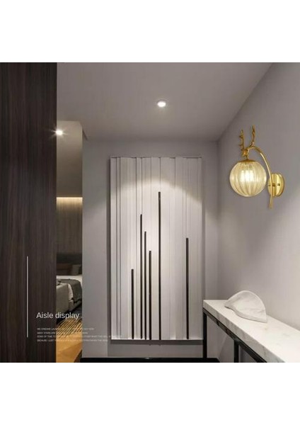 Kapalı Duvar Lambası, Yaratıcı Modern Minimalist Tarzı, 6107 Çizgiler ve Temizle Hafif Cam Abajur (Yurt Dışından) indirimleri
