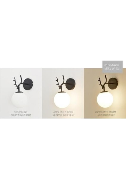 Kapalı Duvar Lambası, Yaratıcı Modern Minimalist Tarzı, 6106 Sütlü Beyaz Cam Abajur (Yurt Dışından) modelleri