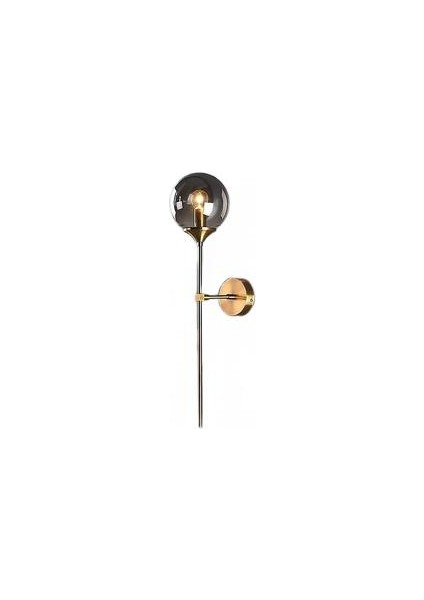 Iwhd Nordic Modern Duvar Lambası Yatak Odası Yanında Cam Topu LED Duvar Işıkları Fikstür Wandlamp Lambası Aydınlatma Banyo Aynası Merdiven Işık (4 W) (Duman) (Yurt Dışından)