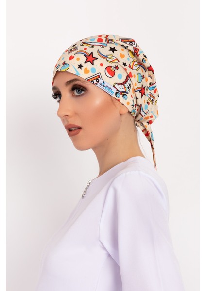 90'lar Desenli Tesettür Doktor Hemşire Hastane Aşçı Cerrahi Bone