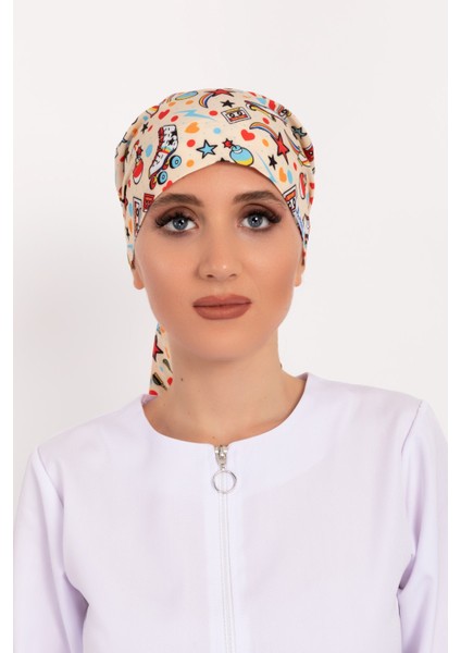 90'lar Desenli Tesettür Doktor Hemşire Hastane Aşçı Cerrahi Bone fiyatları