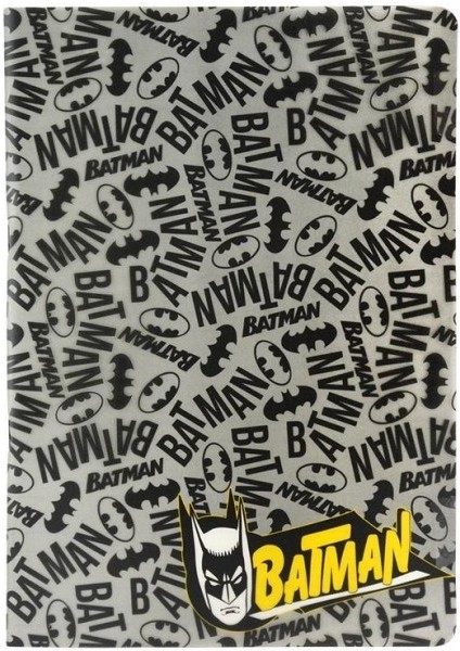 Batman Plastik Kapak 40 Yaprak Kareli Defter My Note 18,5 x 26