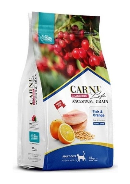 Life Adult Cat Balık & Portakal 1.5 kg