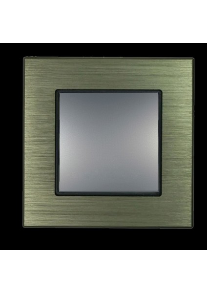 Asfir Schneider Asfora Plus Serisi Alüminyum Bronz Çerçeve Çelik Renk Anahtar