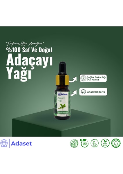 %100 Saf ve Doğal Adaçayı Yağı 10 ml
