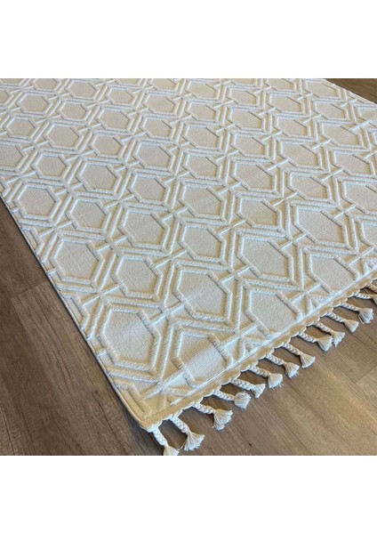 Ipek Mekik Halı Lux 11710 White Modern Iskandinav Halı fiyatları