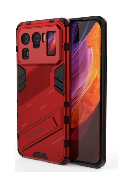 Xiaomi Mi 11 Ultra Kılıf Sert Kickstand Darbeye Dayanıklı Telefon Kılıfı (Yurt Dışından)