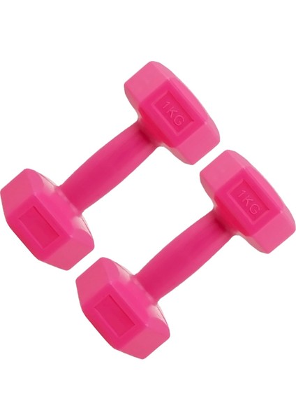 Deluxe Egzersiz Seti Pilates Minderi 2 x 1 kg Dambıl Pilates Lastiği ve Atlama Ipi Seti