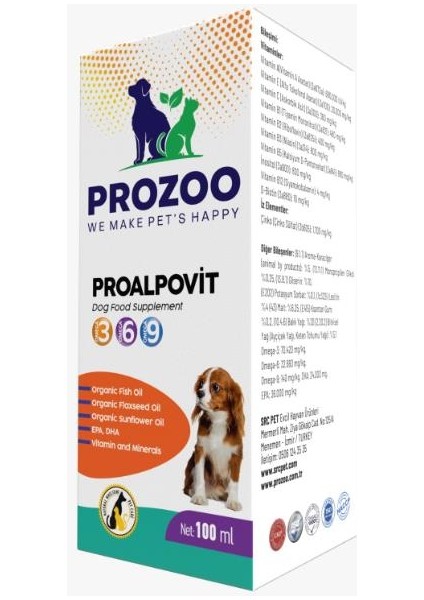 Prozoo Proalpovit Dog 100 ml