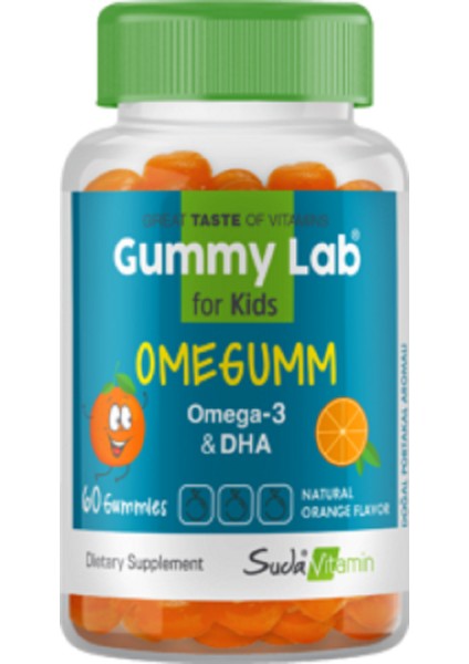 Gummylab Omegumm For Portakal 60 Gummies