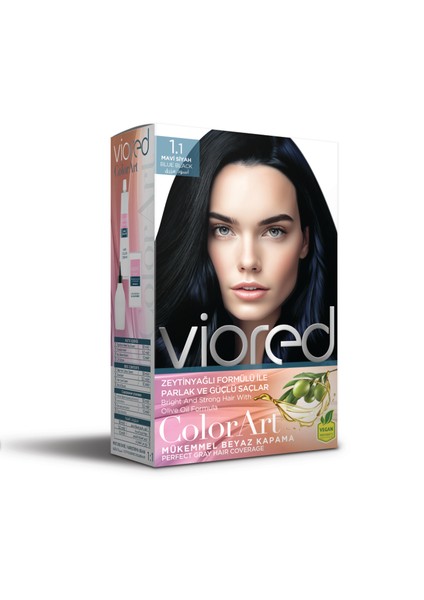 Viored Color Art 1.1 Mavi Siyah Saç Boyası