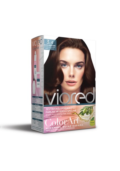 Viored Color Art 3.4 Koyu Kestane Saç Boyası