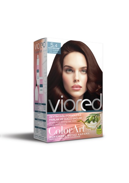 Viored Color Art 5.4 Açık Kestane Saç Boyası