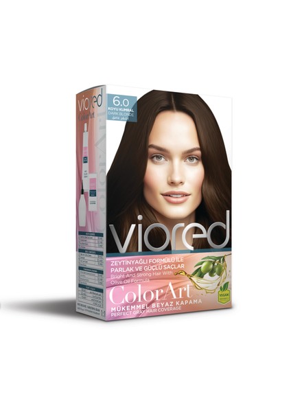 Viored Color Art 6.0 koyu Kumral Saç Boyası