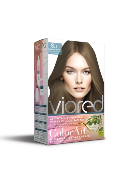 Viored Color Art 8.1 Küllü Açık Kumral Saç Boyası