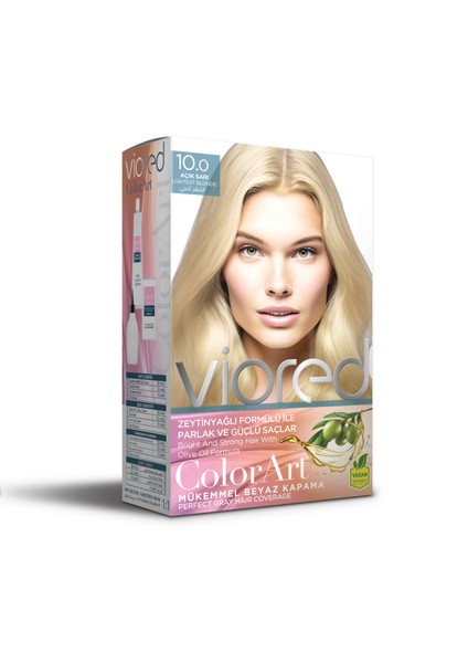 Viored Color Art 10.0 Açık Sarı Saç Boyası