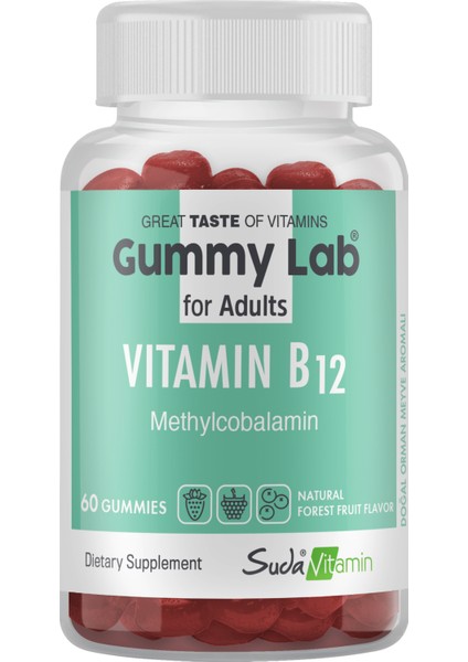 Gummylab Vıtamın B12 For Adults Or.meyv. 60 Gummies