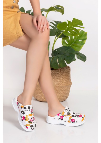 Minnie Mouse Desenli Klasik Taban Bayan Ortopedik Sabo Terlik 140 fiyatları