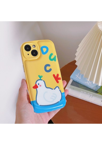 Apple Phone 14 Için Imd Cartoon Desen Koruyucu Hava Yastığı Tasarım Bump Kanıtı Tpu Geri Kılıfı (Yurt Dışından)