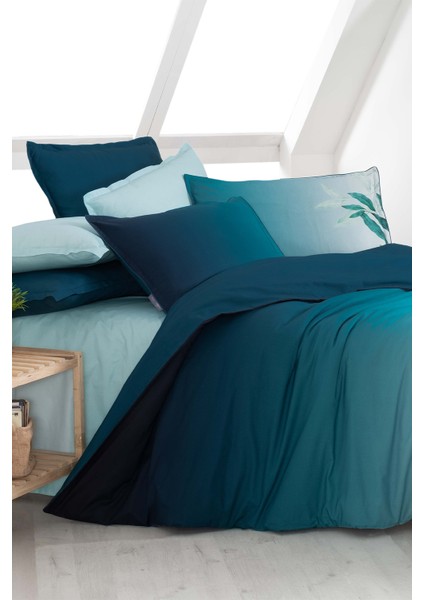 Eddy Mavi King Size (Battal Boy) %100 Pamuk Fancy Poplin Nevresim Takımı modelleri