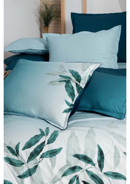 Eddy Mavi King Size (Battal Boy) %100 Pamuk Fancy Poplin Nevresim Takımı indirimleri
