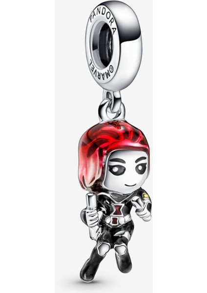 Nocce Gümüş Marvel The Avengers Black Widow Sallantılı Charm