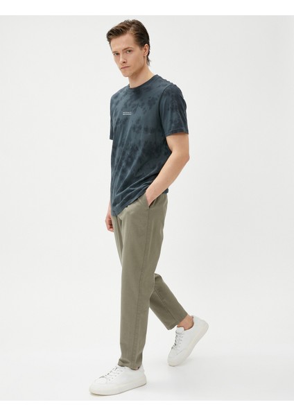 Keten Karışım Pantolon Beli Bağcıklı Cep Detaylı fiyatları