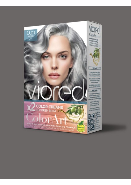 Viored Color Art 0.01 Silver Saç Boyası