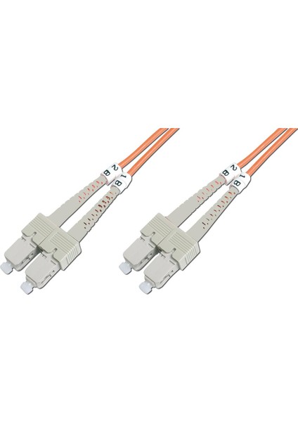 Sc - Sc Fiber Optik Patch Kablo, Multimode Om 2 50/125 Duplex, 3.0mm, Lszh, 15 Metre