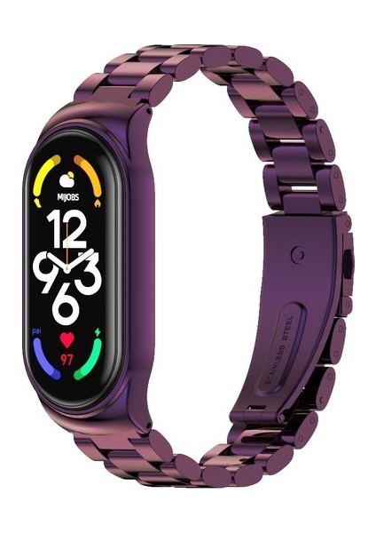 Xiaomi Mi Band 7/7 Nfc Için Cs Paslanmaz Ste Watch Band (Yurt Dışından)