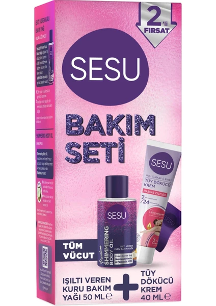 Tüy Dökücü Krem & Kuru Bakım Yağı Premium Bakım Seti