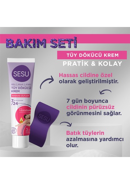 Tüy Dökücü Krem & Kuru Bakım Yağı Premium Bakım Seti