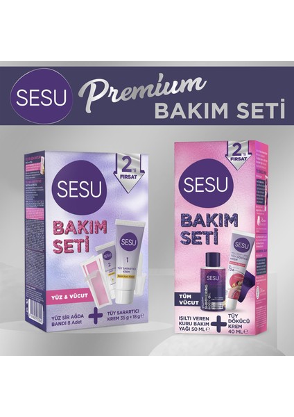 Tüy Dökücü Krem & Kuru Bakım Yağı Premium Bakım Seti